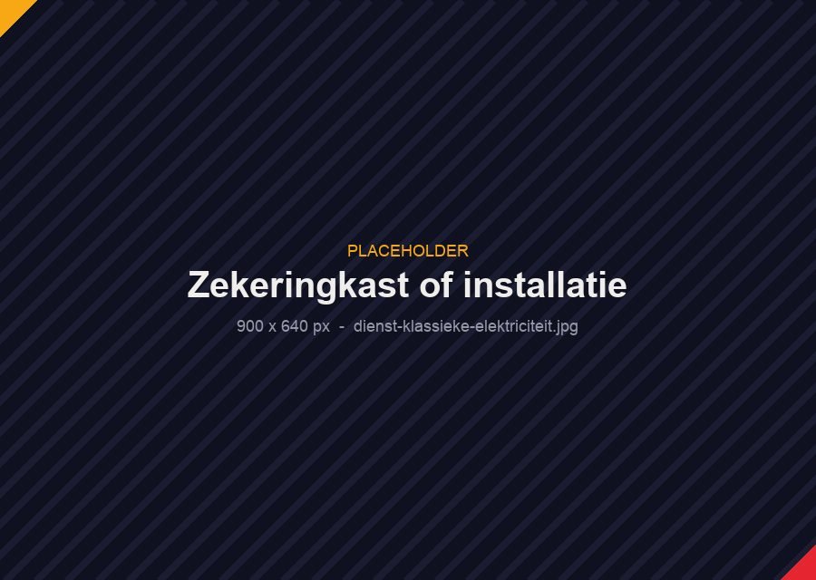 Zekeringkast of installatie